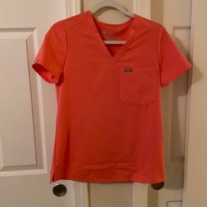 Figs Catarina top (XS) and Zamora joggers (XST) hot coral